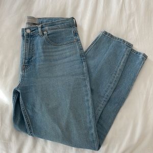 EVERLANE High Rise Skinny Jean Light Blue Wash